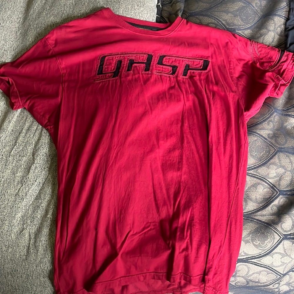 Cleaning my closet, Vintage GASP Red T-Shirt, size M, bundle and make an offer
